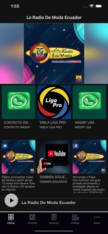 La Radio De Moda Ecuador app screenshot