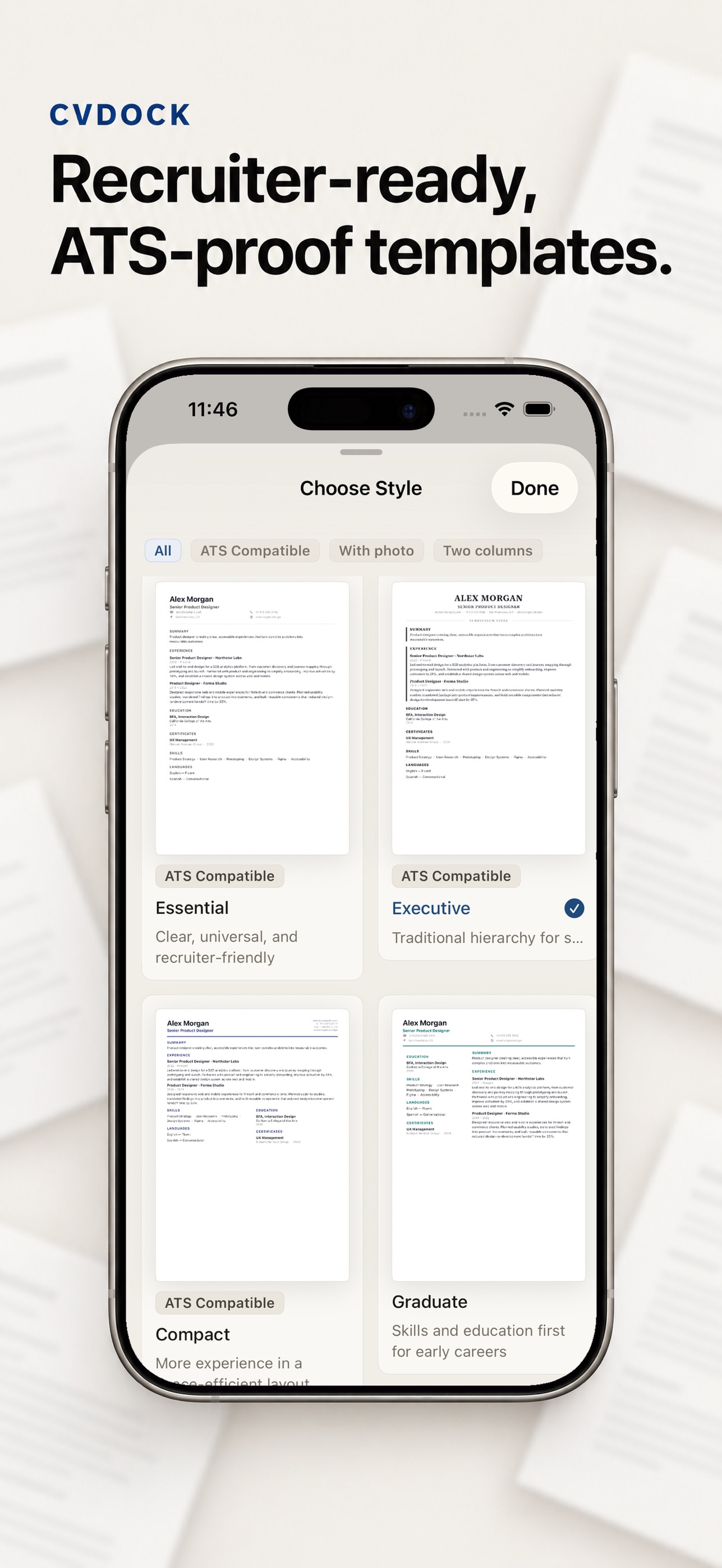 Screenshot 5 of CVDock: Resume & CV Builder