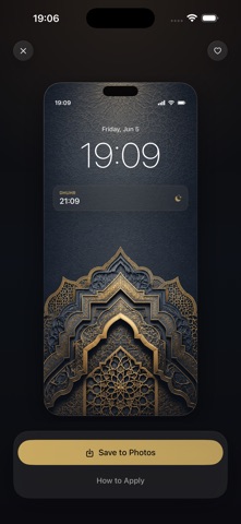 Noor Lock: Islamic Wallpapers iPhone screenshot