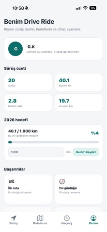 Drive Ride: GPS & Routes iPhone screenshot