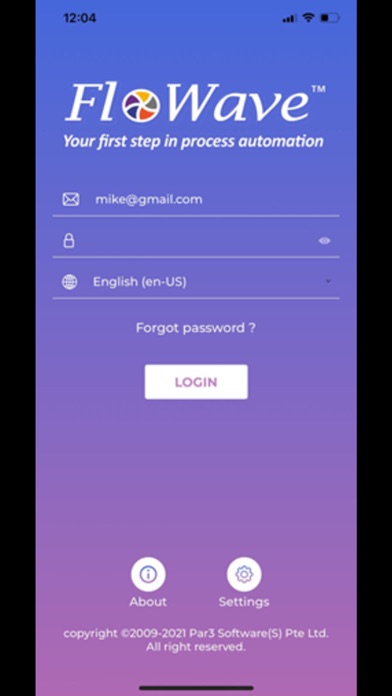 Screenshot #1 pour FloWave Mobile App