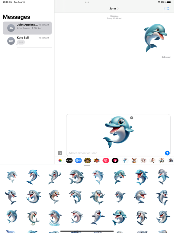 Screenshot #5 pour Jumping Dolphin Stickers