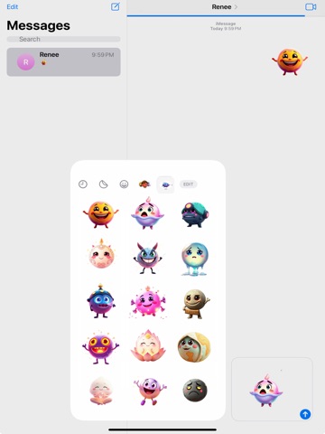 Mystic Orb Stickers iPad screenshot