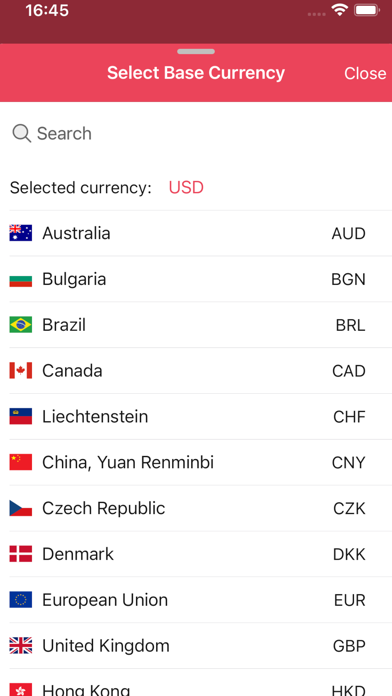 FV Currency Converter Screenshot