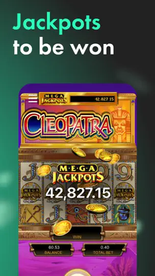 Captura de pantalla de Bet365 Casino: Juegos en iPhone 4