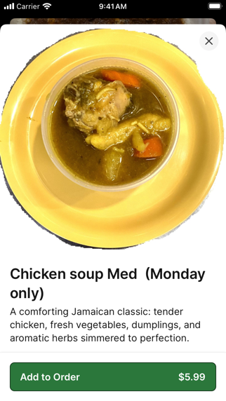 Jamaican Vibez iPhone screenshot 4 - Food & Drink app