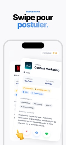 Wapply : Emploi & CV par IA iPhone screenshot 1