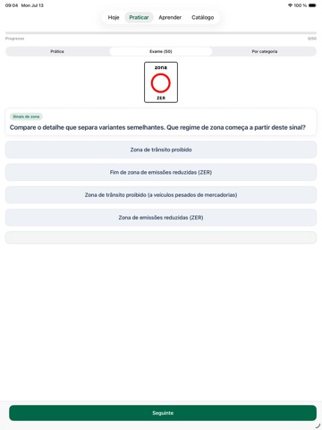 Sinais de Trânsito PT - Código iPad screenshot