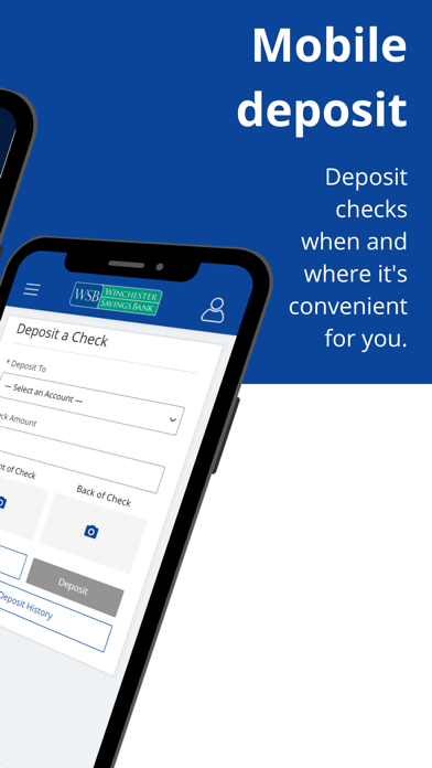 Winchester Savings Bank Screenshot