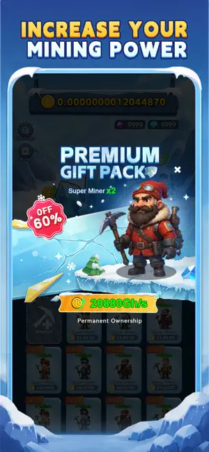 Bitcoin Miner: Arctic Rush iPhone App