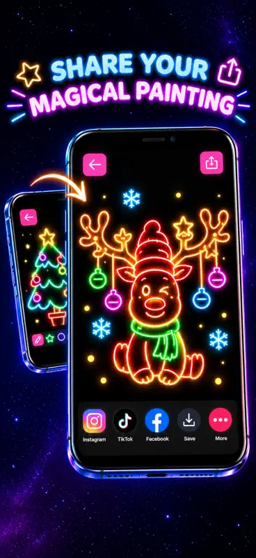 Neon Draw - Glow Doodle Art screenshot 6 of 6
