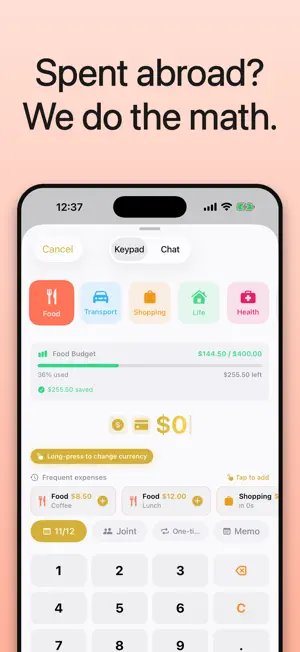 WeSpend - Snap or chat to log screenshot 4