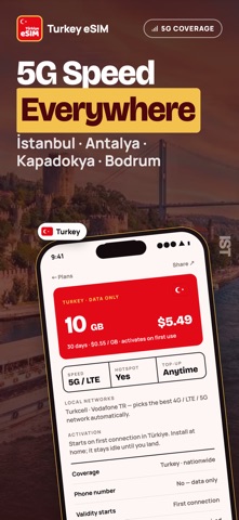 Turkey eSIM: Travel Data SIM Screenshot 4 of 8