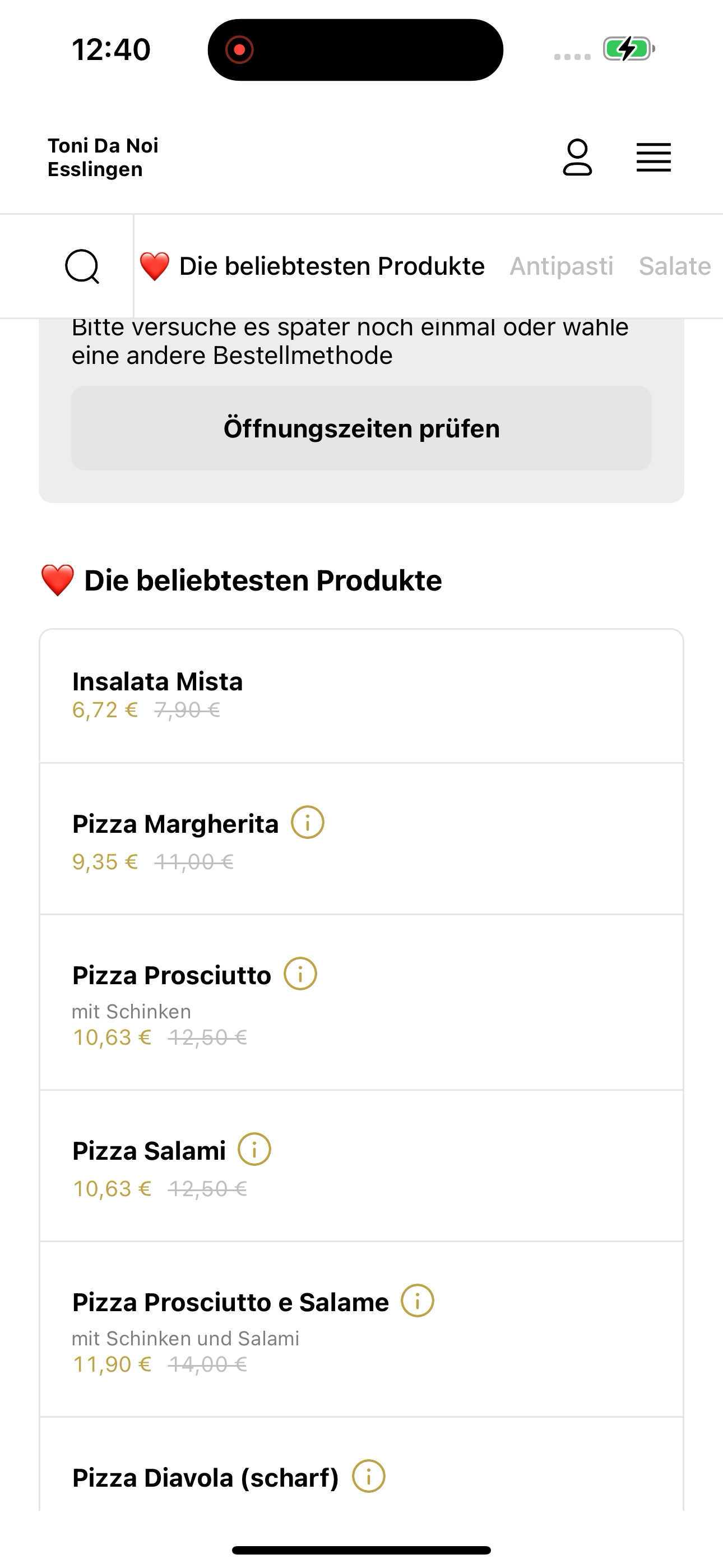 Toni Da Noi Esslingen screenshot 5