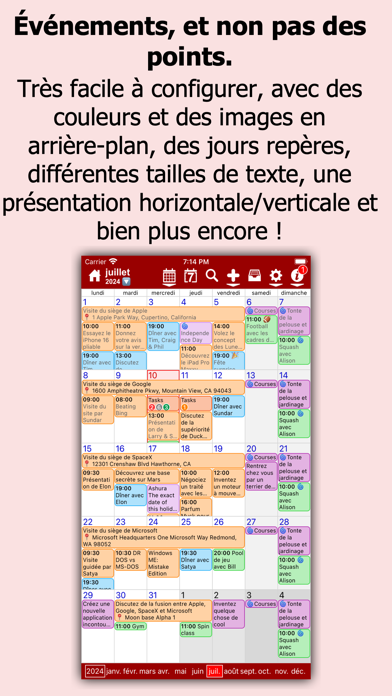 Screenshot #2 pour myCal PRO Planner