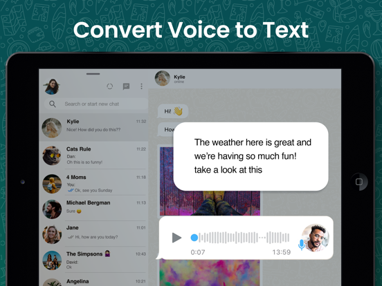 Messenger for WhatsApp Duo Web iPad app afbeelding 7