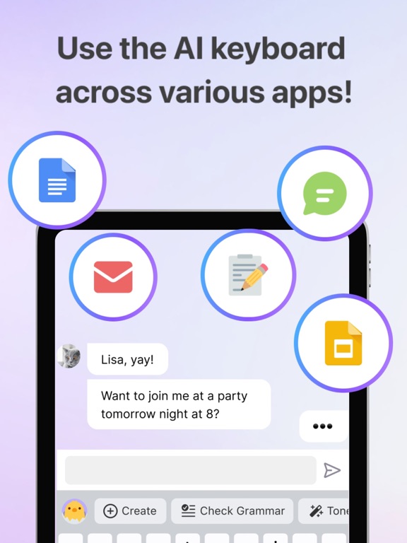 LeapMe:AI Keyboard & Assistant iPad screenshot 5 - Productivity app