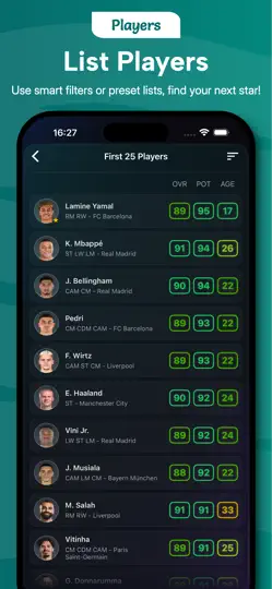 Potentials: FC26 Kariyer Modu iPhone Ekran Görüntüsü 4