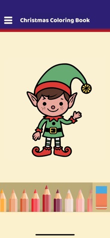 Happy Christmas Coloring Book iPhone screenshot