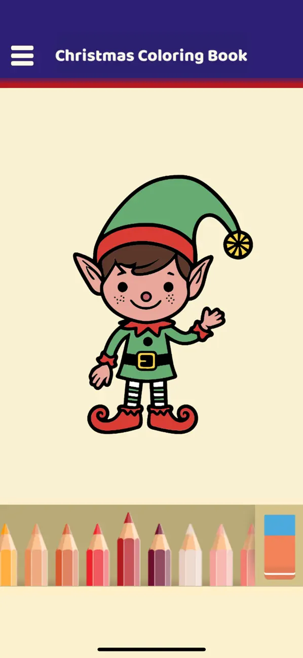 Screenshot #3 pour Happy Christmas Coloring Book
