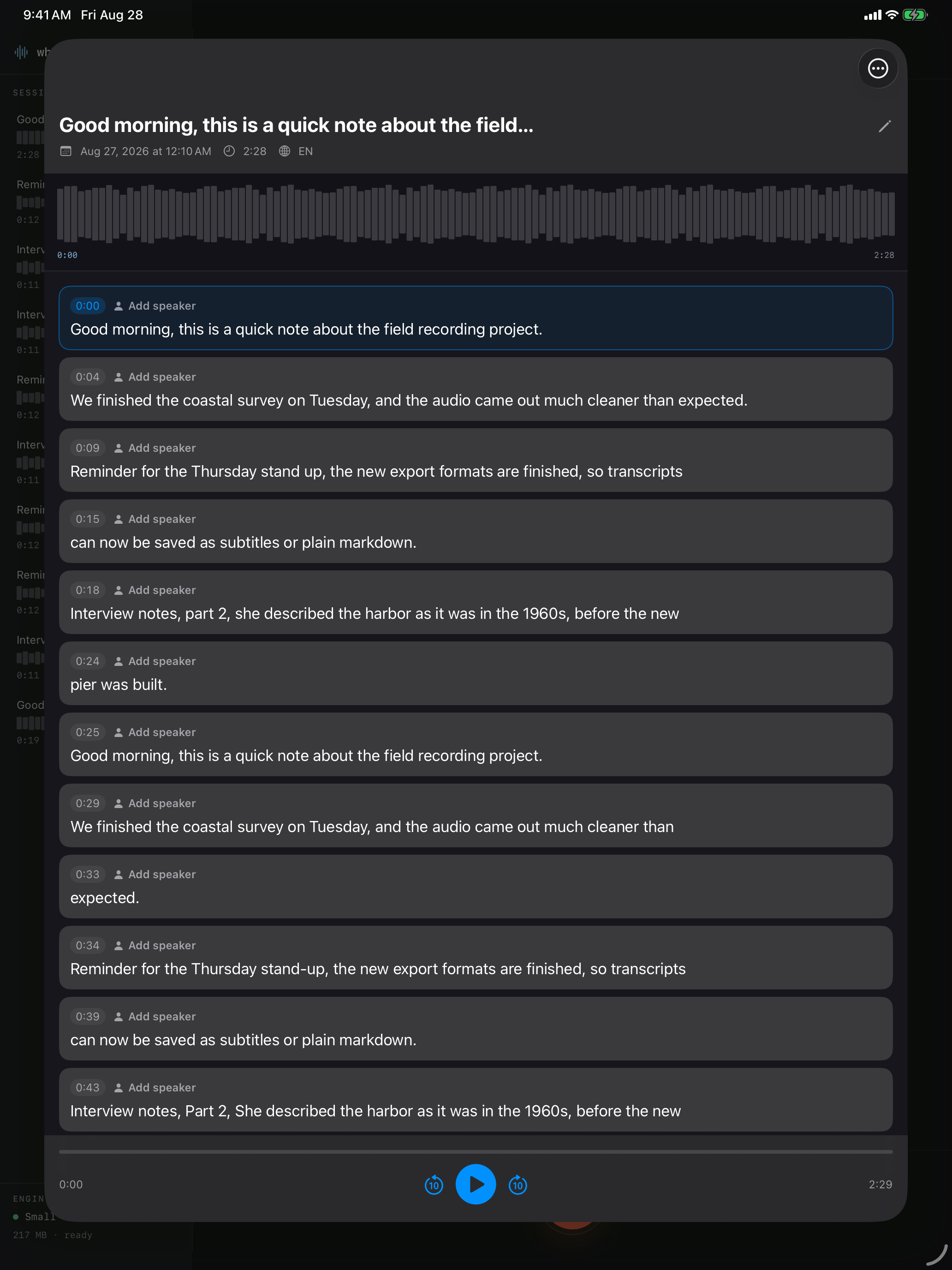 Whisperkit screenshot 6