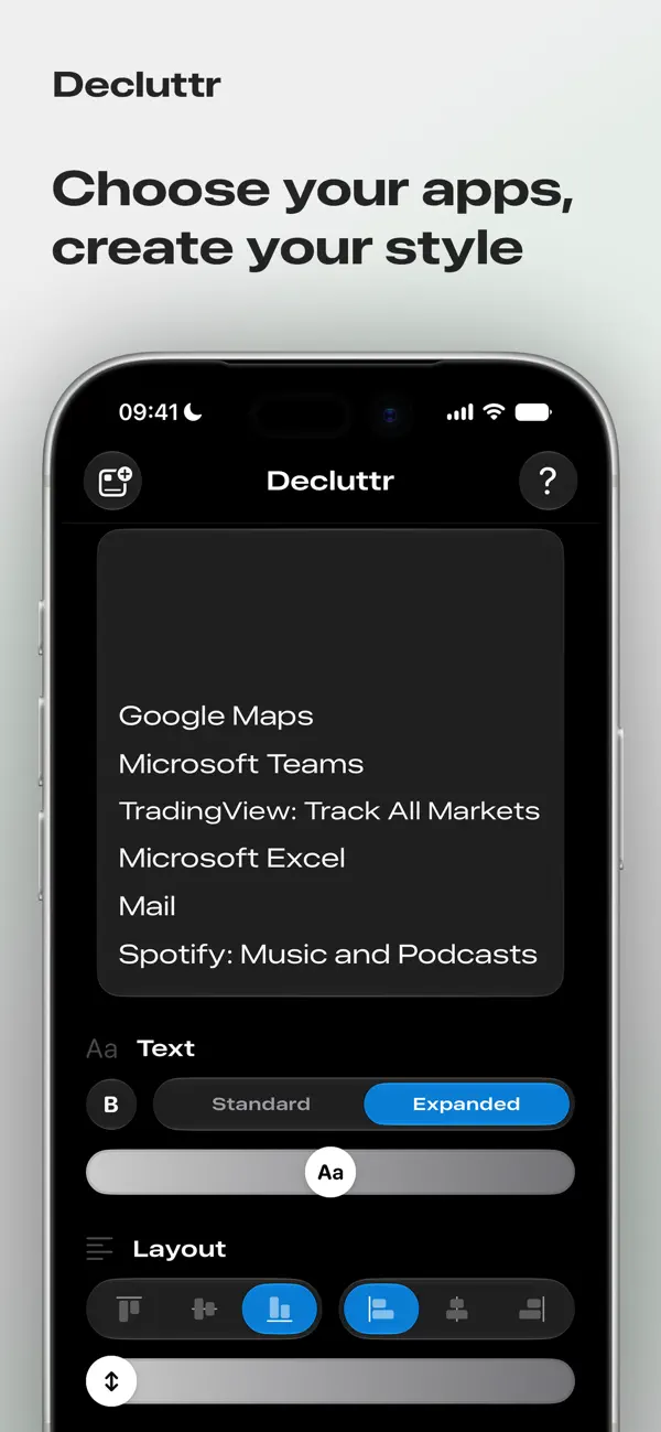 Screenshot #2 pour Decluttr: Dumb Phone Widget