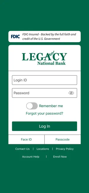 Legacy National Bank Mobile screenshot 1