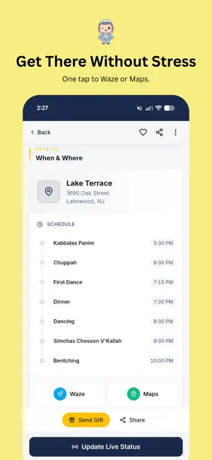 Simcha Tracker screenshot 3