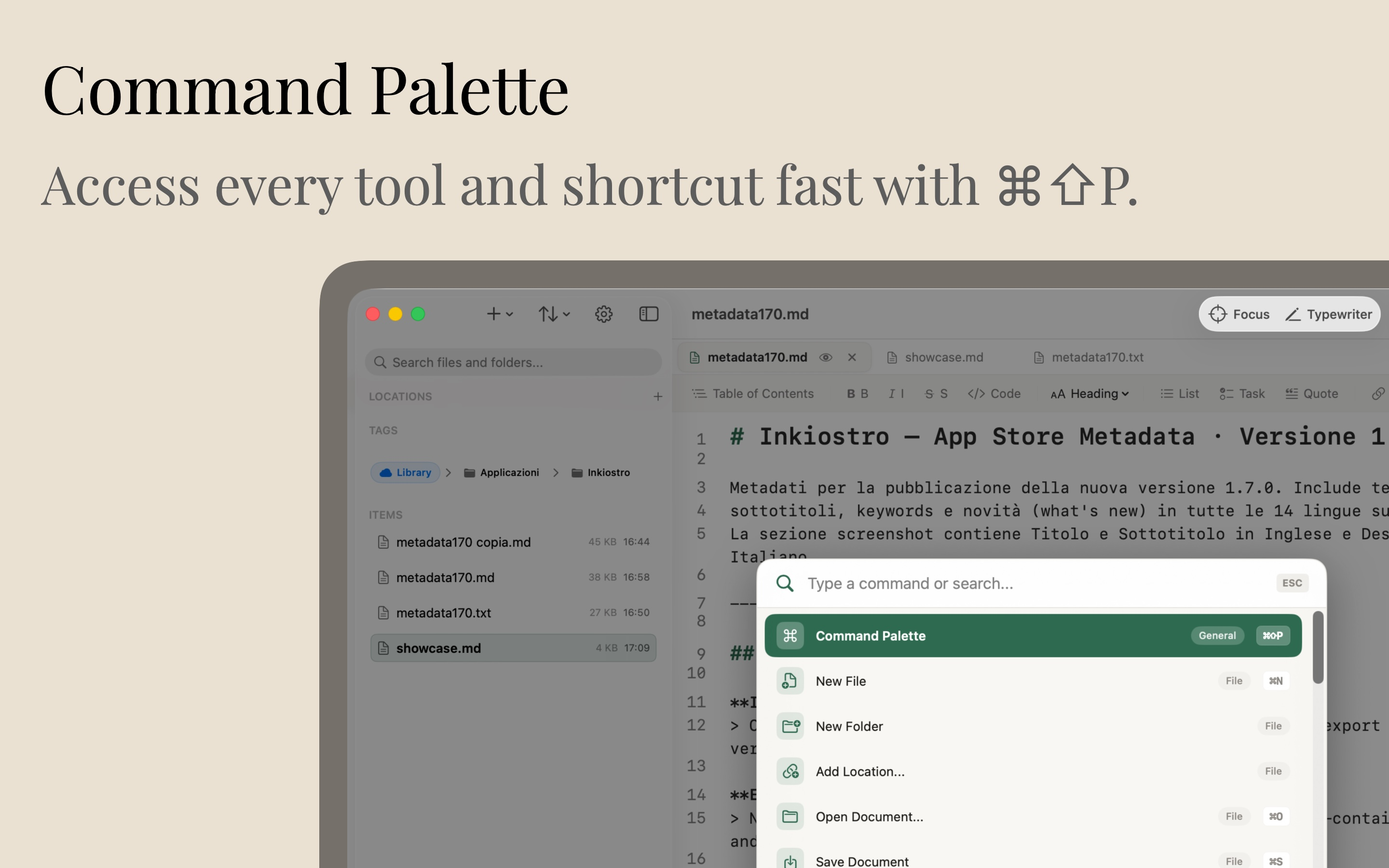 Inkiostro: Markdown Editor screenshot 28