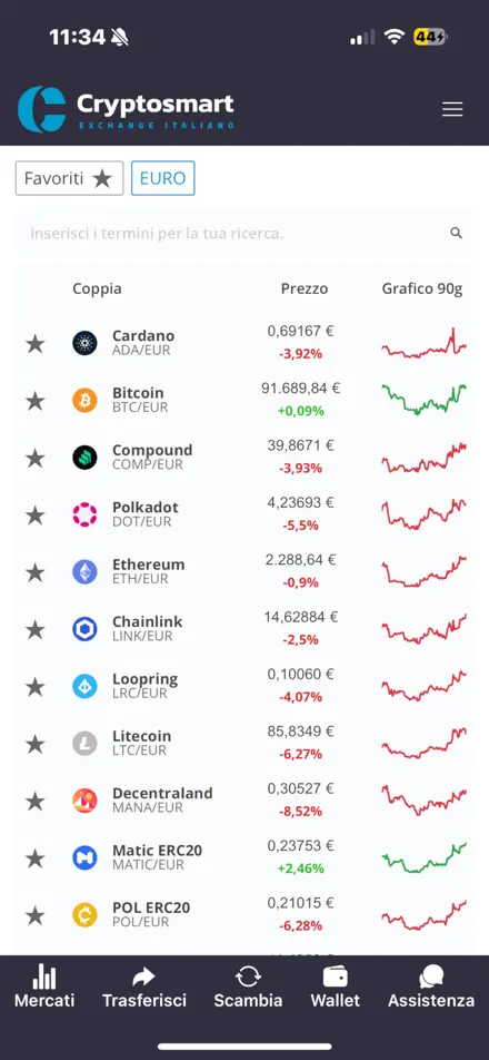 Cryptosmart app screenshot 1