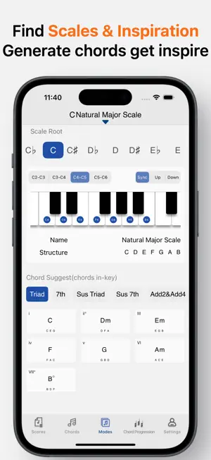 Chord Pad - tonaly & chordify screenshot 4