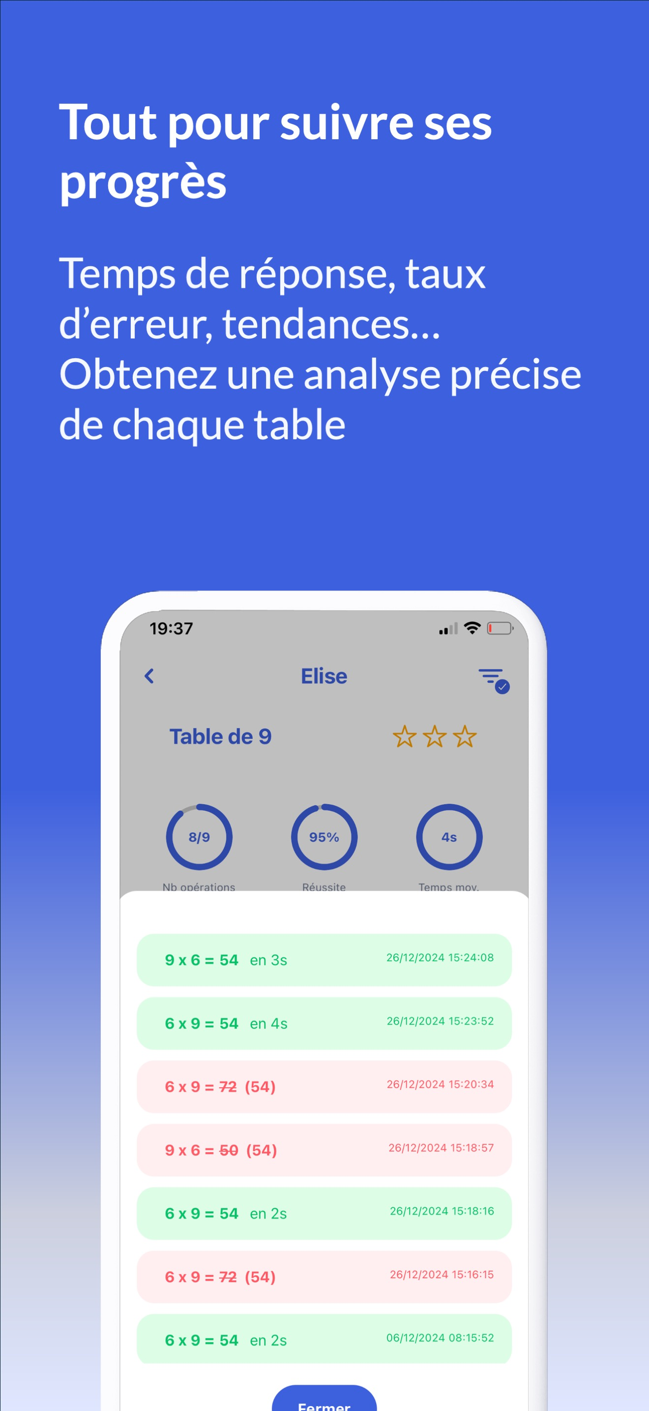 MyTables : calcul mental