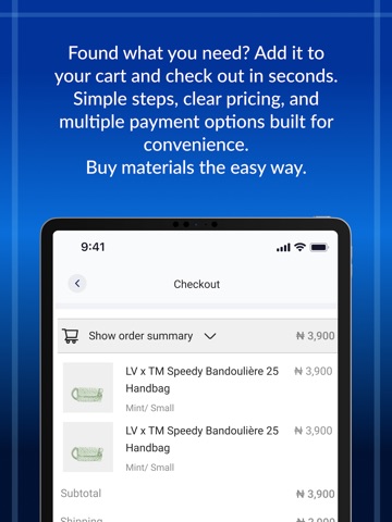 BuildersKonnect - Ecommerce iPad screenshot