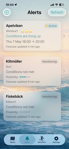 Surflert iPhone screenshot 3