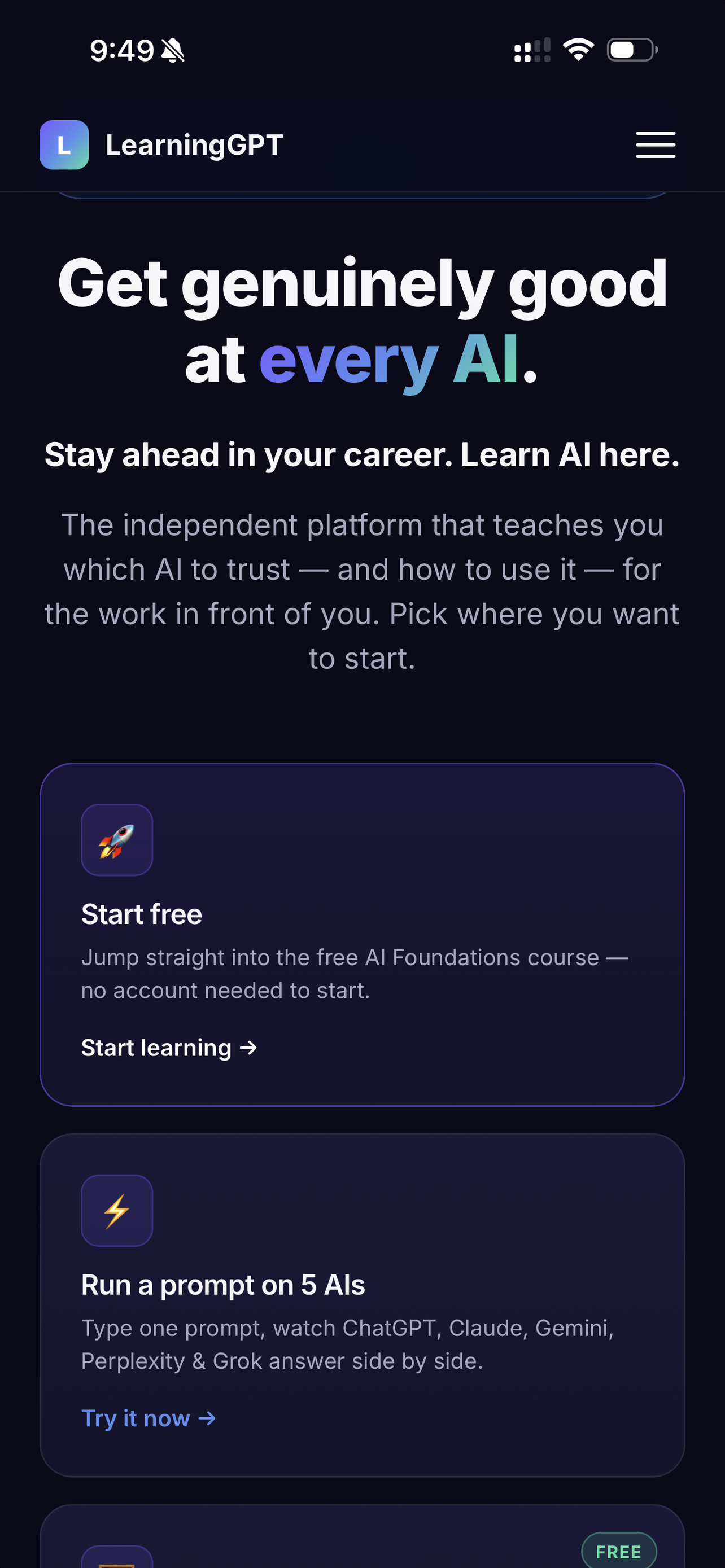 LearningGPT screenshot 2