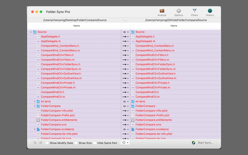 Screenshot #1 pour Folder Sync Pro