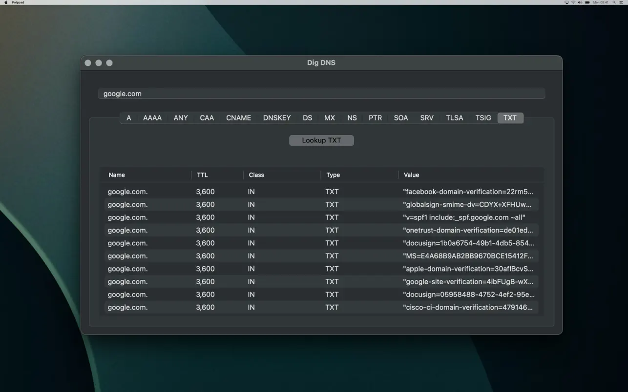 #3. Dig DNS (macOS) 게시자: Mattebot, LLC