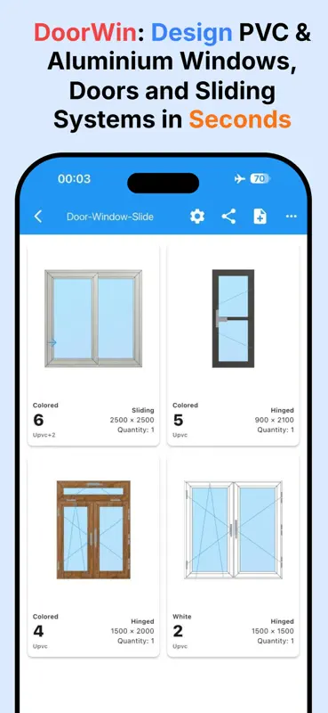 Doorwin: PVC Aluminum Drawing screenshot 1 of 6