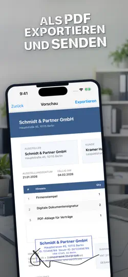 Screenshot von Stempel & Unterschrift auf dem iPhone 3