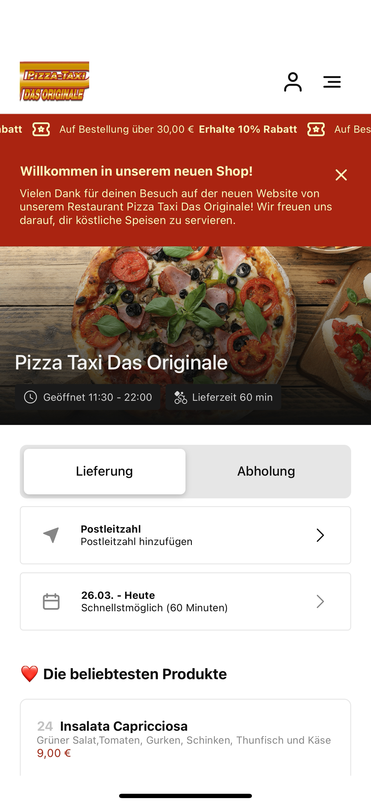 Pizza Taxi Das Originale