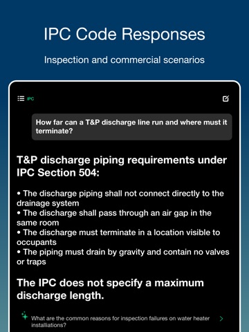Code Snap: AI Plumbing iPad screenshot