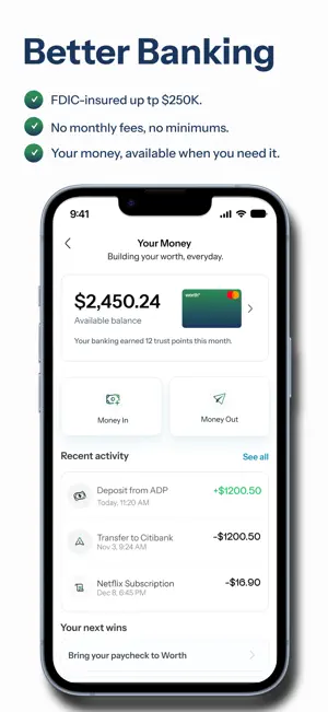 Worth - Banking & Credit screenshot 2