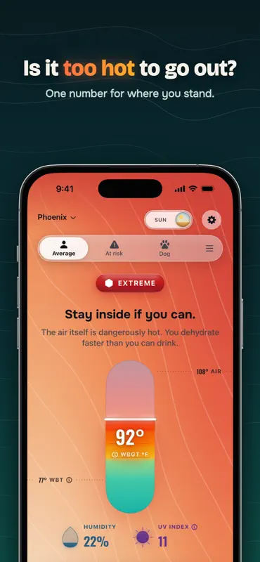 Wet Bulb & Safety: HeatCue screenshot 1 of 9