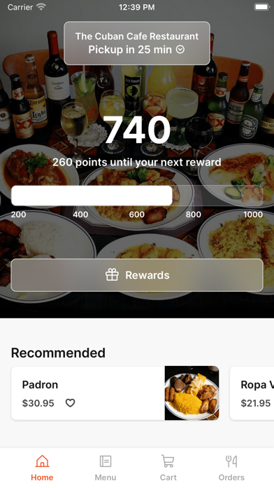 The Cuban Cafe Restaurant iPhone screenshot 1 - Food & Drink app