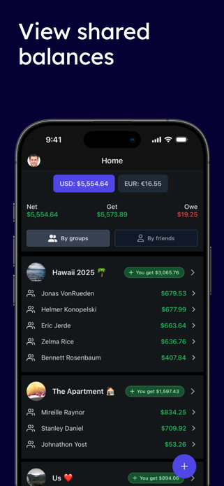 Split bills: SplitMyExpenses Screenshot 1 of 7