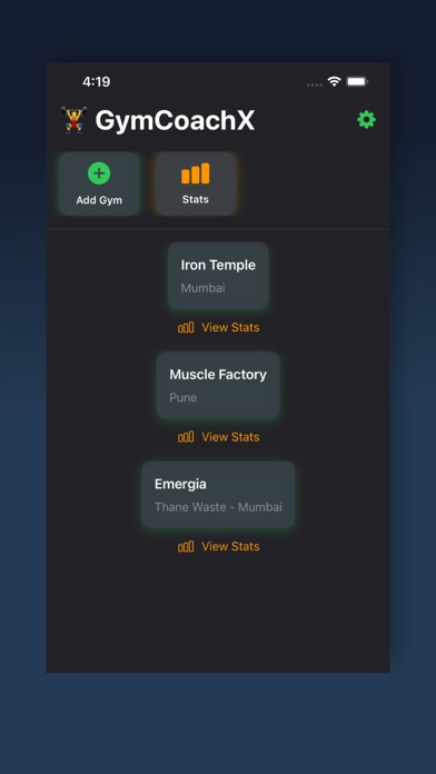 GymCoachX Screenshot