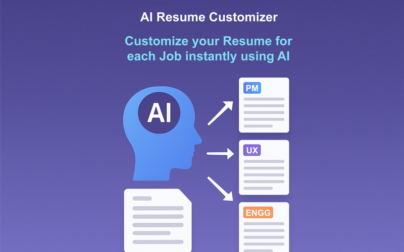 AI Resume Customizer app screenshot