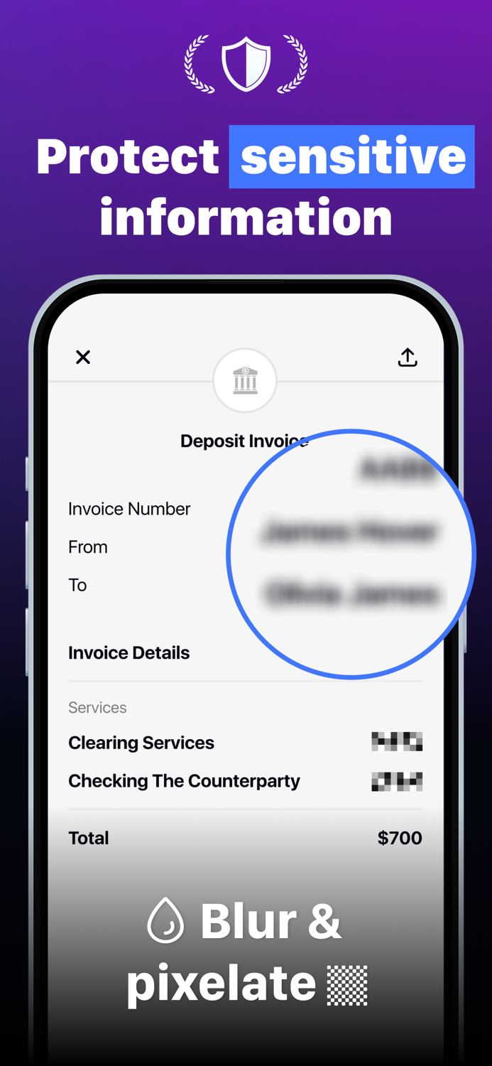 Screenshot Editor - Text Blur