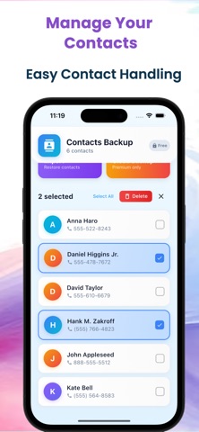 Contacts Backup Tool screenshot