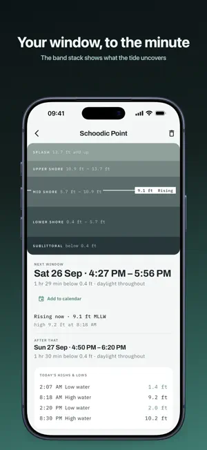 Low Tide Times: ShoreWindow screenshot 2